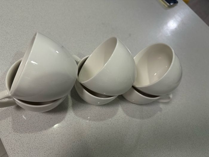 6 tea cups