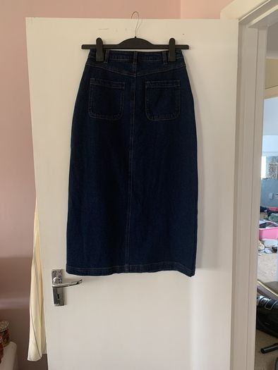 denim midi skirt Seasalt Cornwall