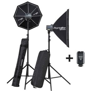 Elinchrom D-Lite full studio lighting & backdrop gear