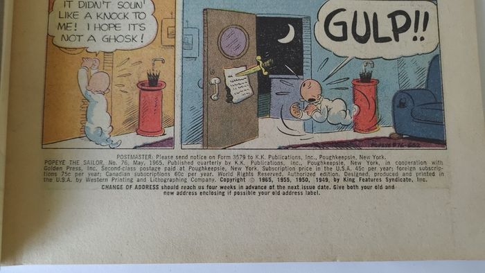 Popeye The Sailor Comic 75 76 and 77 from 1965