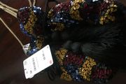 Zara embroidered  bag with tussels. New.