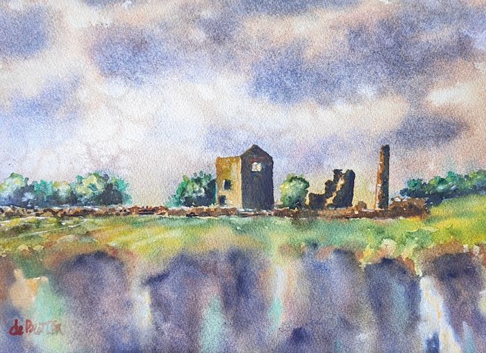 copper coast Waterford watercolour