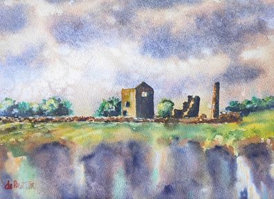 copper coast Waterford watercolour