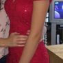 Occasion red lace floor length Quiz dress Image 2