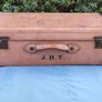 Vintage Hand built leather trunk Image 9