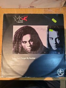 Milli Vanilli Baby Dont Forget My Number 12 inch