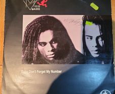Milli Vanilli Baby Dont Forget My Number 12 inch