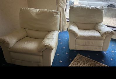 Reclining swivel armchairs
