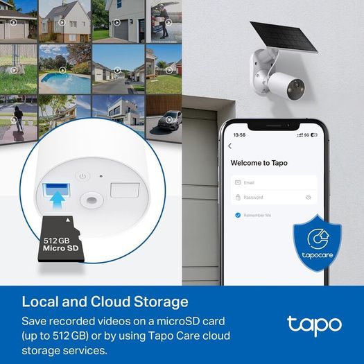 Battery Solar Security Camera Outdoor, Maintenance-free, Colour Night Vision, Outdoor Camera No Monthly Fee, Smart Person Detection
