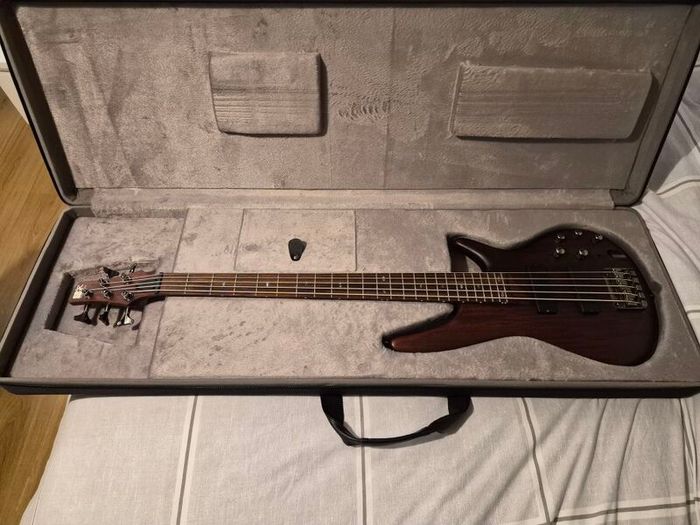 Ibanez SR505 5 string bass with case