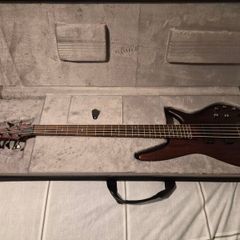 Ibanez SR505 5 string bass with case