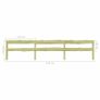 5 pcs 2-Rail Garden Fences Impregnated Pinewood 510x60 cm Image 5