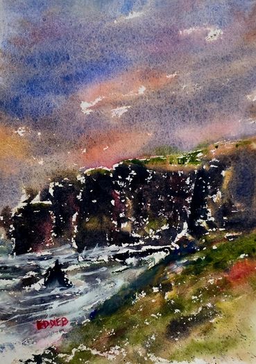 cliffs of moher watercolour