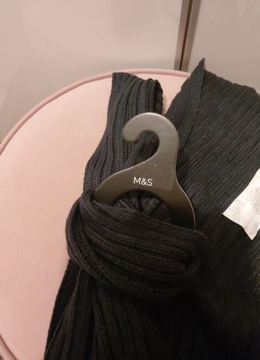 Marks and Spencer mens rib scarf with tags