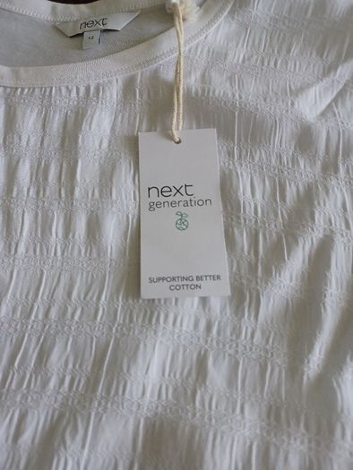 Next white Top Size 12 bnwt