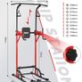 6-in-1 Adjustable Pull Up Bar Stand Heavy Duty  with Resistance Bands Image 5