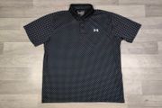 Under Armour Polka Dot Patterned Golf Polo Shirt Mens XL