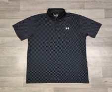 Under Armour Polka Dot Patterned Golf Polo Shirt Mens XL