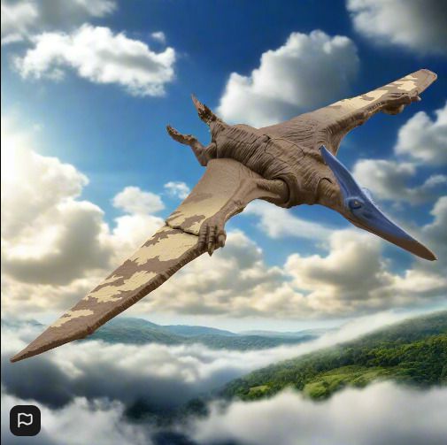 Jurassic World Dominion Roar Strikers Pteranodon - New (Damaged Box) Mattel HGP78