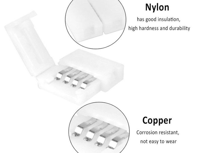 Click here to send this ad to a friend              24Pack 10mm 5050RGB LED Strip Connectors (4 Shapes)