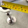 Walker & Hall 1935 Sheffield Hallmarked Sterling Silver Matched Just one of Hexagonal Art Deco Candlesticks / Candle Holders - 15cm High. 122 Gr. Image 4