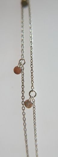 Vintage Sterling Silver 925 Long Dangles Charms Necklace  Length 19" - 4,6g