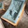 Charlie Crane LEVO Baby Bouncer Blue and Beech Image 3