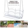 Garden Outdoor Solid Metal 2-Seater Swing Chair Hanging Hammock Garden Furniture Balcony White - 118Lx 58W x 57H cm (FREE POSTAGE) Image 7