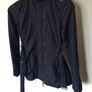 Superdry the windmac jacket Size medium ptp 18" black with belt in excellent condition Image 4