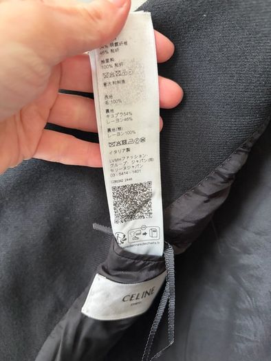 Celine classic jacket in diagonal wool