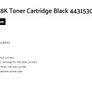 oki toner C610 Black 44315308 8000pages NEW Image 2