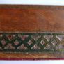 Vintage Wooden Trinket Box with Brass Detail & Glass Covered Picture Image 9