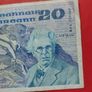 Irish 1990 "YEATS" Twenty pound note in .Fine condition Image 3