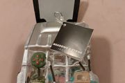 Ornamental glass gardeners christmas decoration x 2