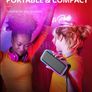 RGB Lights Bluetooth Speaker, 10W Small Portable Wireless Bluetooth Speaker w/HD Stereo, IPX5 Waterproof, 18H Playtime, Mic, TF Card, Mini Speakers for Home Garden Party Camping Travel (FREE POSTAGE) Image 5