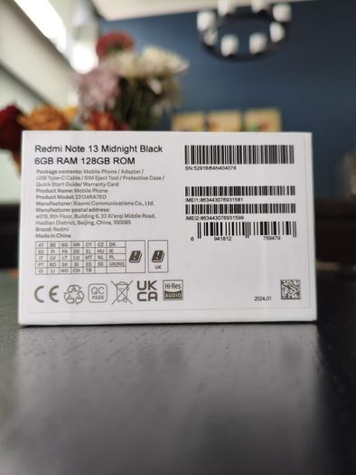 Xiaomi Redmi Note 13 4G - 6+128GB