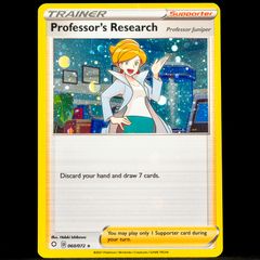 Professor's Research 060/072 Cosmos Holo Rare Promo SWSH Juniper Sword and Shield Pokemon Card