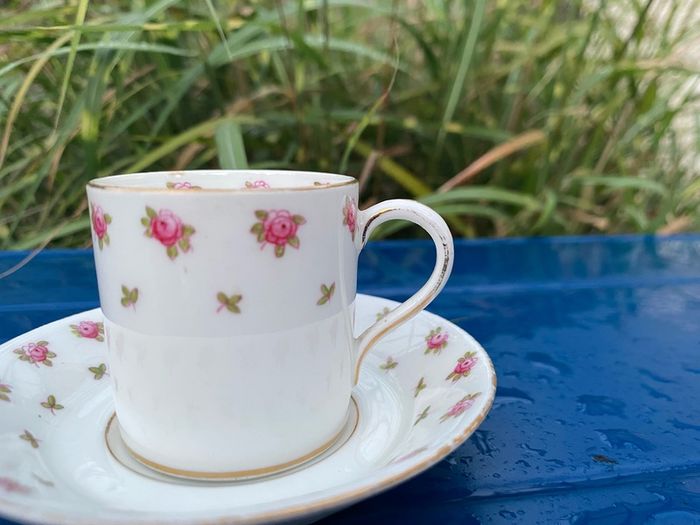 Antique Paragon China demitasse cup and saucer
