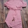 Plt pink cable knit tracksuit co ord Image 3