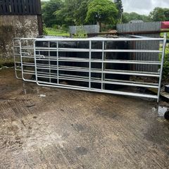 Selection of galvanised gates