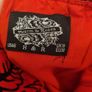 Red Rockabilly Tattoo Print Dress with Tulle Hem Image 3