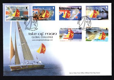 2000 Isle of Man Global Challenge The World yacht Race Commemorative Stamps First Day Cover (FDC)