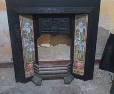 cast iron fireplace / surround