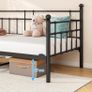 Metal Single Daybed Frame 3ft Sofa Bed Frame 90x190 cm Bed Steel Slats Image 6