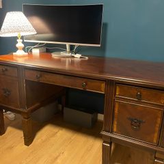 home office storage desk vintage style