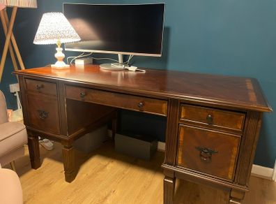home office storage desk vintage style