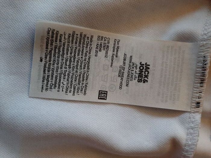 size small -Jack & Jones mens zip up hoodie