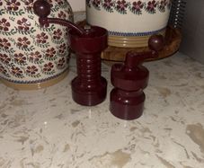 Vintage Cast Iron Salt and Pepper Mills