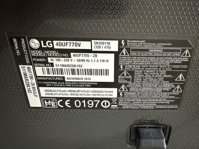 Tv Smart Lg 40"