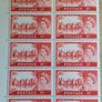 Sheets of Vintage UK Postage Stamps Image 5
